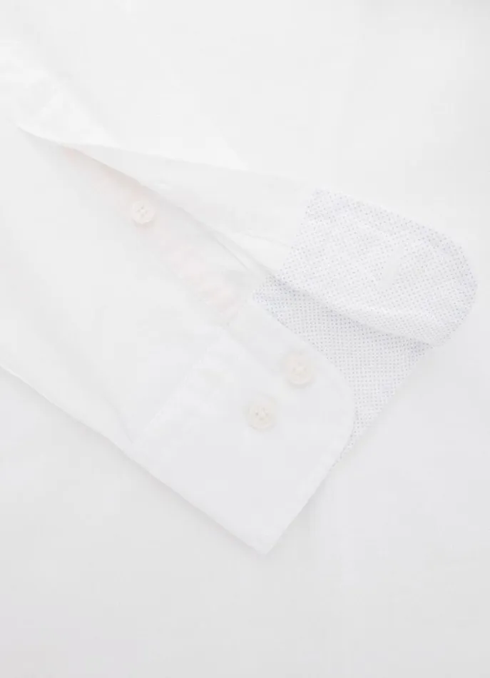 Men Shirts Hackett London Slim Fit Oxford Shirt White