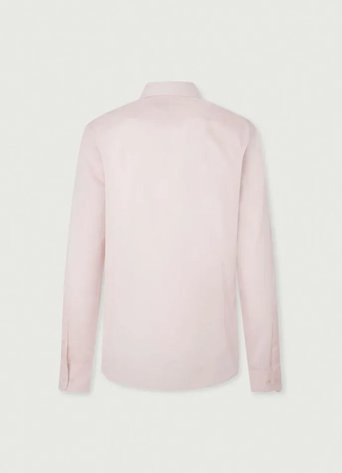 Men Shirts Hackett London Slim Fit Poplin Shirt Pink