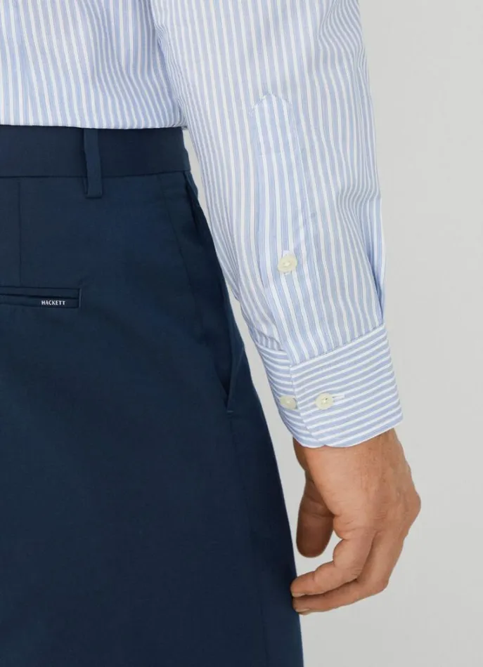 Men Shirts Hackett London Slim Fit Striped Shirt Bluewhite