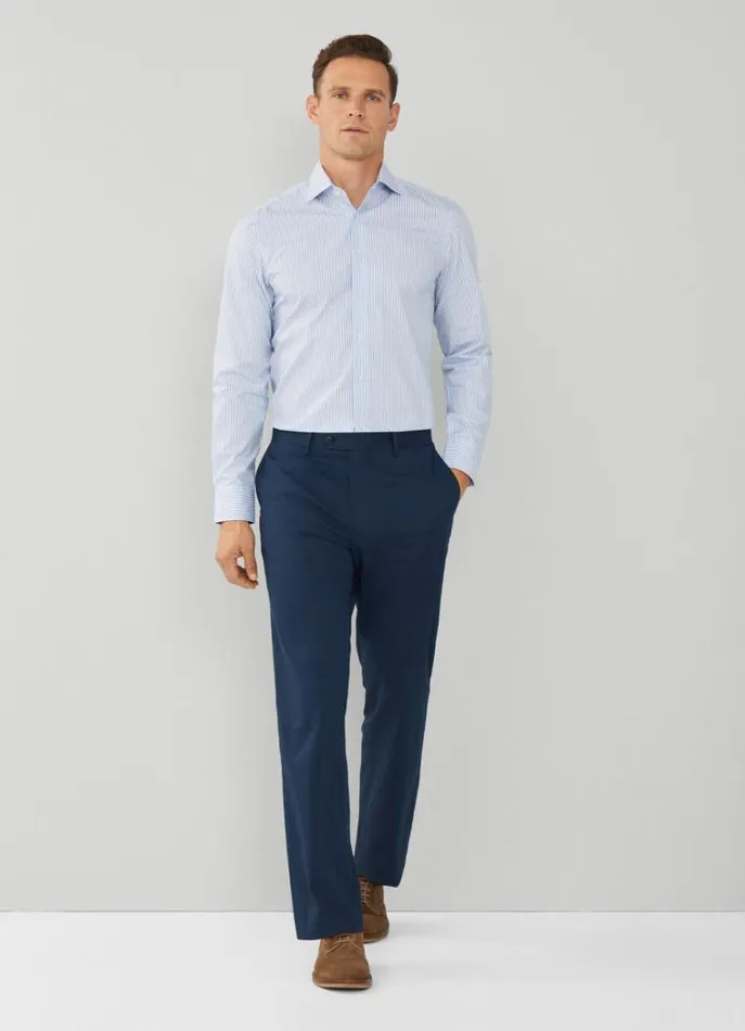 Men Shirts Hackett London Slim Fit Striped Shirt Bluewhite