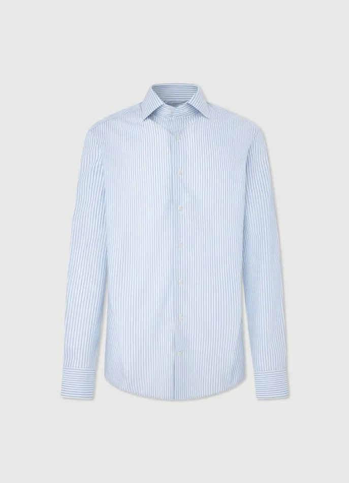 Men Shirts Hackett London Slim Fit Striped Shirt Bluewhite