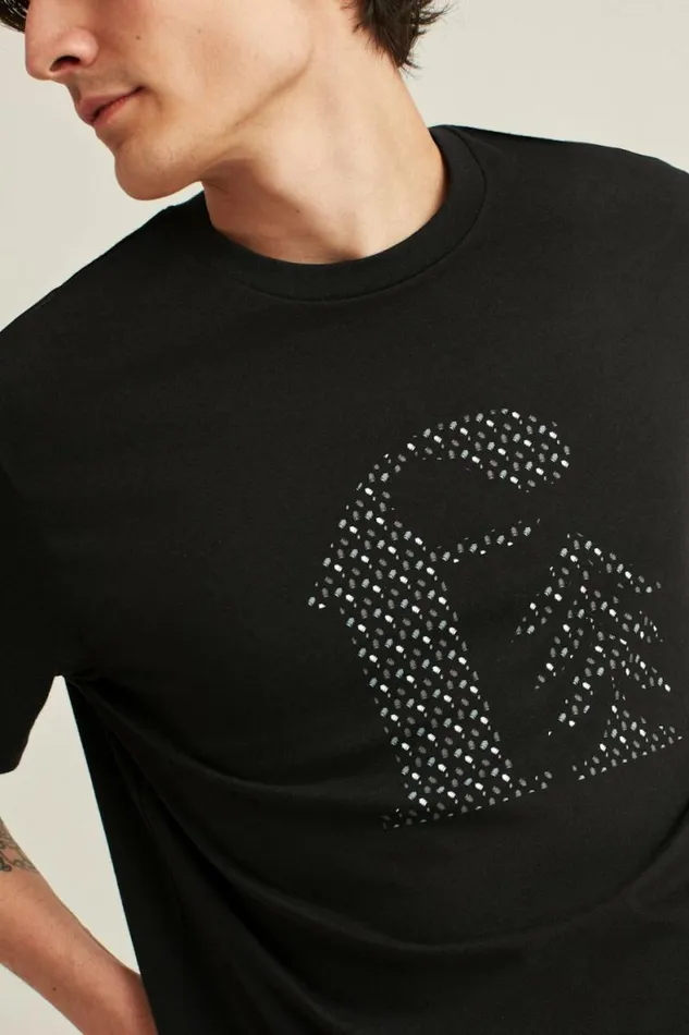 Men Short Sleeve Logo Tee Black Logo Bonobos Short Sleeve Tees