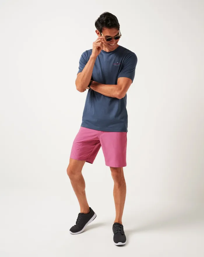 Men Shorts TravisMathew SAND HARBOR SHORT 9IN Rose Wine