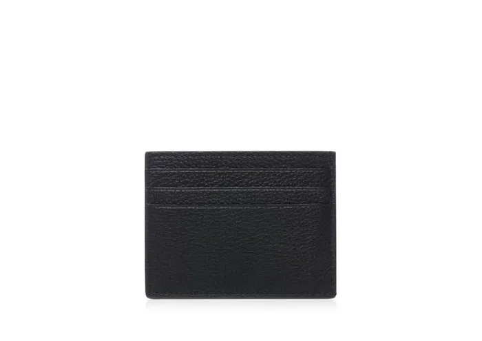 Men Small Leather Goods Tom Ford Grain Leather Cardholder Black Men Small Leather Goods Tom Ford Grain Leather Cardholder Black