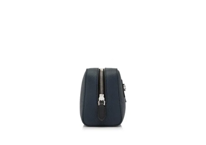 Men Small Leather Goods Tom Ford Grain Leather Smart Wash Bag Midnight Blue Black Men Small Leather Goods Tom Ford Grain Leather Smart Wash Bag Midnight Blue Black