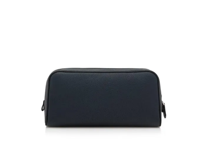 Men Small Leather Goods Tom Ford Grain Leather Smart Wash Bag Midnight Blue Black Men Small Leather Goods Tom Ford Grain Leather Smart Wash Bag Midnight Blue Black