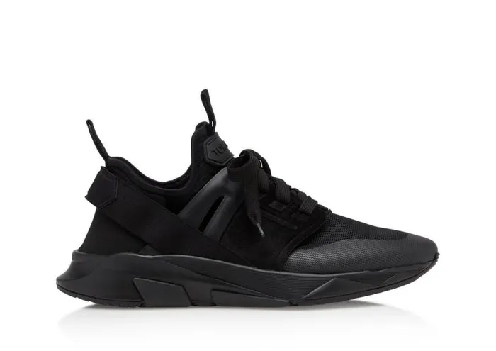 Men Sneakers Tom Ford Nylon Mesh Jago Sneakers Blackblack