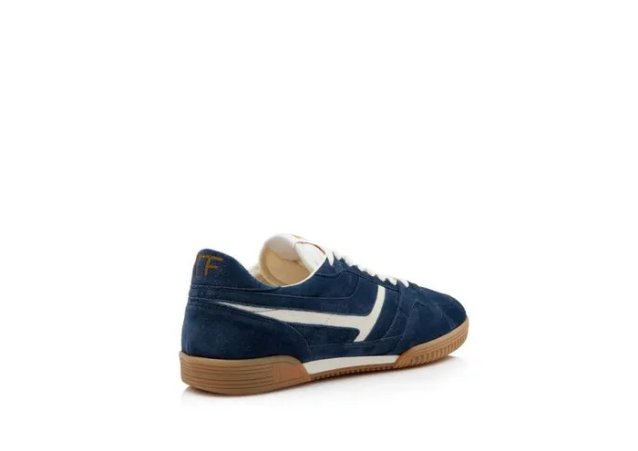 Men Sneakers Tom Ford Suede Jackson Sneaker Ultramarine Amber Men Sneakers Tom Ford Suede Jackson Sneaker Ultramarine Amber