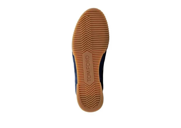 Men Sneakers Tom Ford Suede Jackson Sneaker Ultramarine Amber Men Sneakers Tom Ford Suede Jackson Sneaker Ultramarine Amber