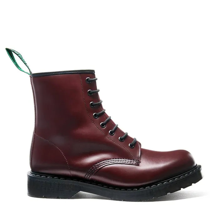 Men Solovair Derby Boots Oxblood 8 Eye Derby Boot