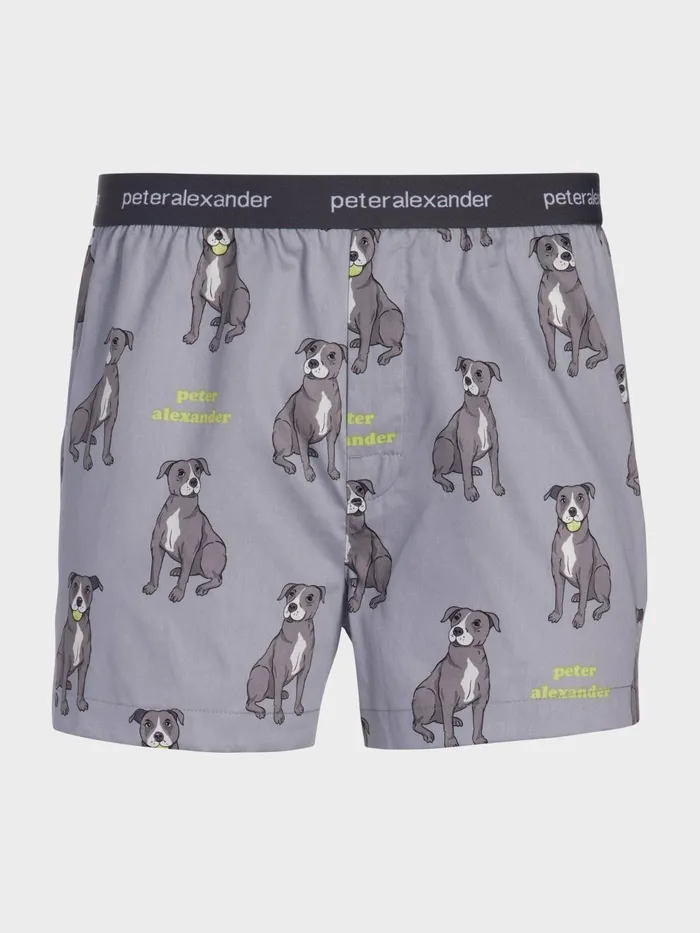 Men Staffy Boxer Short Multi Peter Alexander Shorts