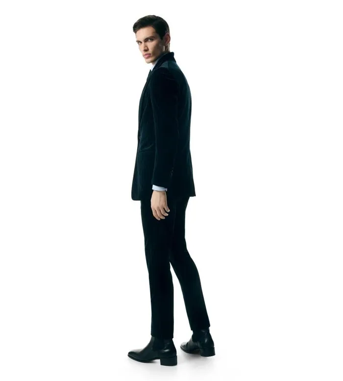 Men Suits Tom Ford Pinstripe Velvet Atticus Jacket Ink Blue Men Suits Tom Ford Pinstripe Velvet Atticus Jacket Ink Blue