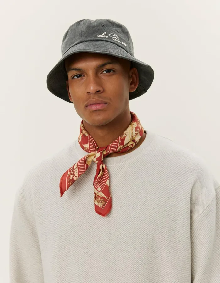 Men Sully Patch Sweatshirt 8211 Grey Melange Les Deux HoodiesSweatshirts