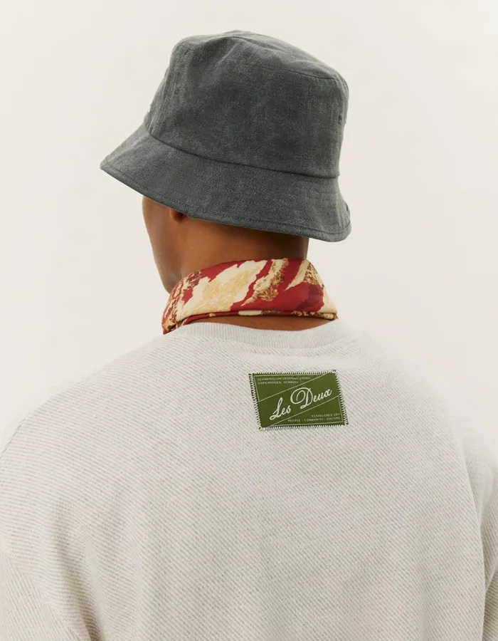 Men Sully Patch Sweatshirt 8211 Grey Melange Les Deux HoodiesSweatshirts