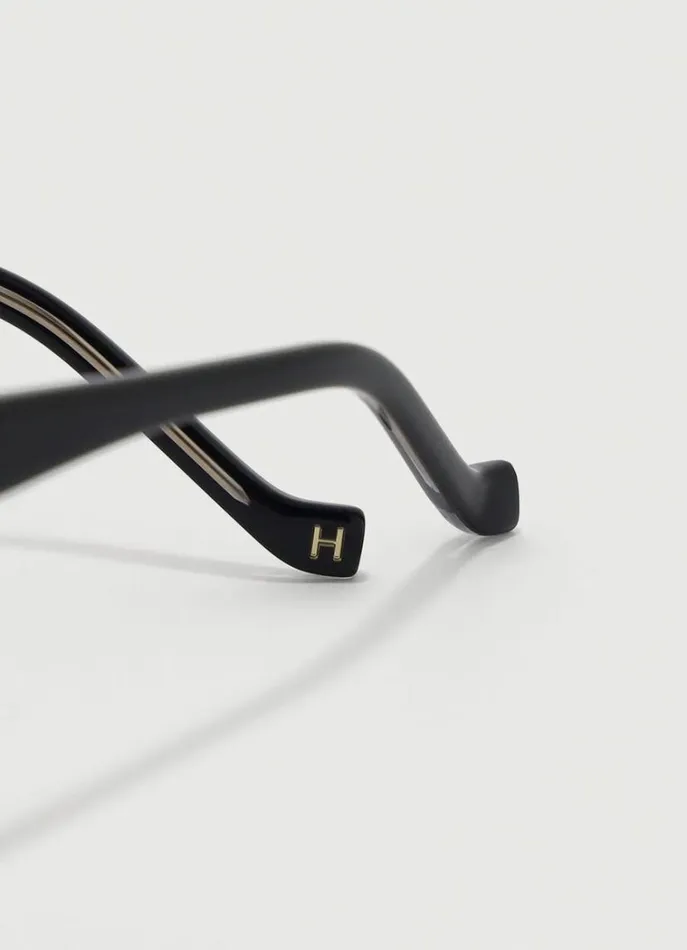 Men Sunglasses Hackett London Square Sunglasses Black