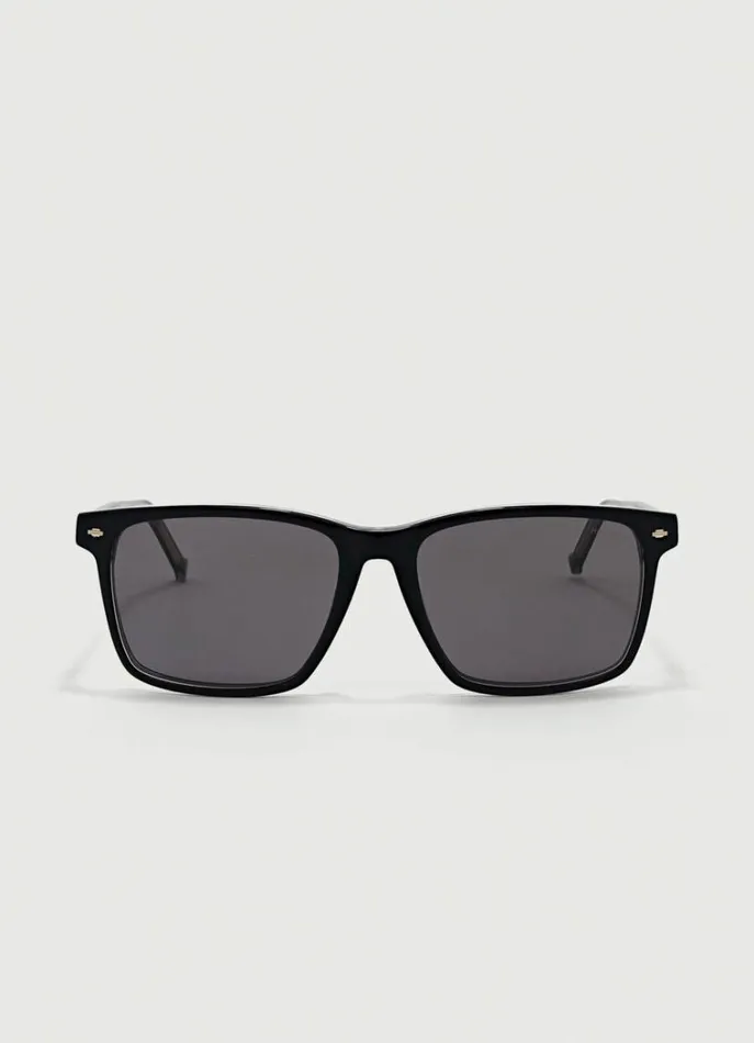 Men Sunglasses Hackett London Square Sunglasses Black
