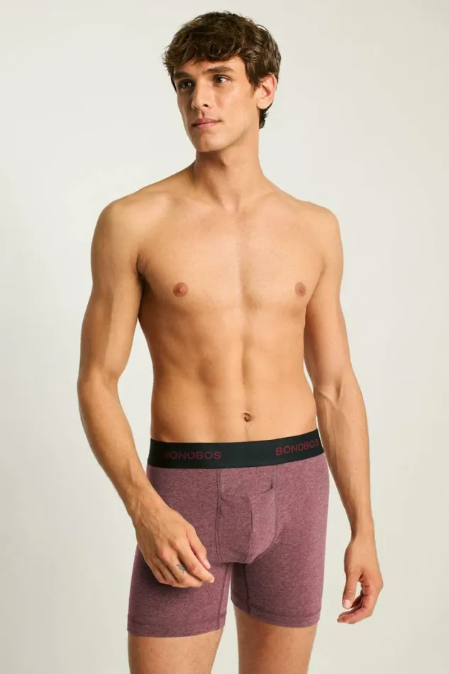 Men Supersoft Underwear Crushed Heather Cranberry Bonobos Socks and Underwear