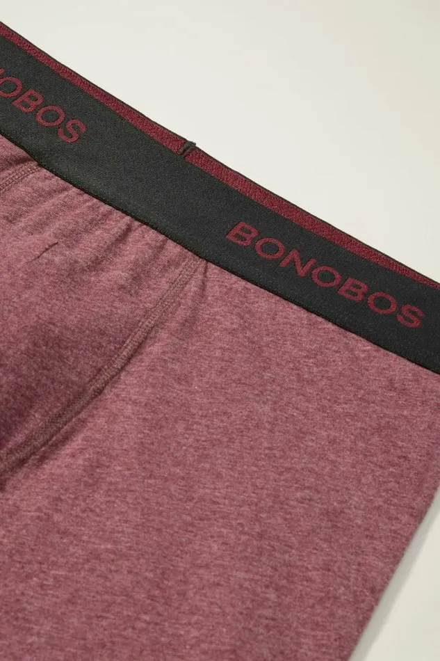 Men Supersoft Underwear Crushed Heather Cranberry Bonobos Socks and Underwear