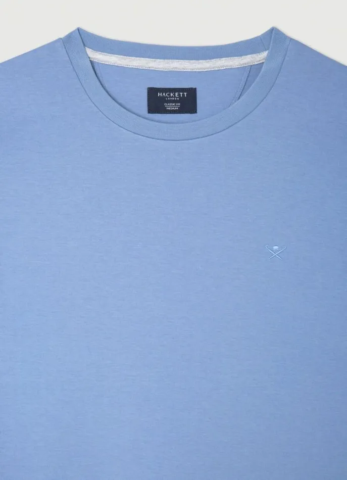 Men Sweatshirts Hackett London Classic Fit Crew Neck Sweatshirt Chambray Blue