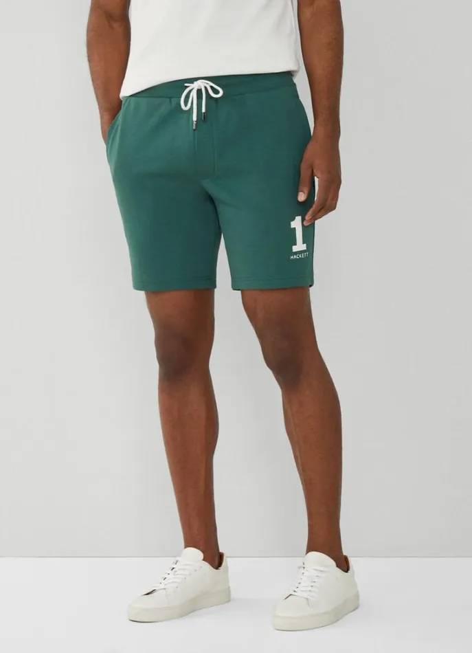 Men Sweatshirts Hackett London Classic Fit Heritage Shorts Green