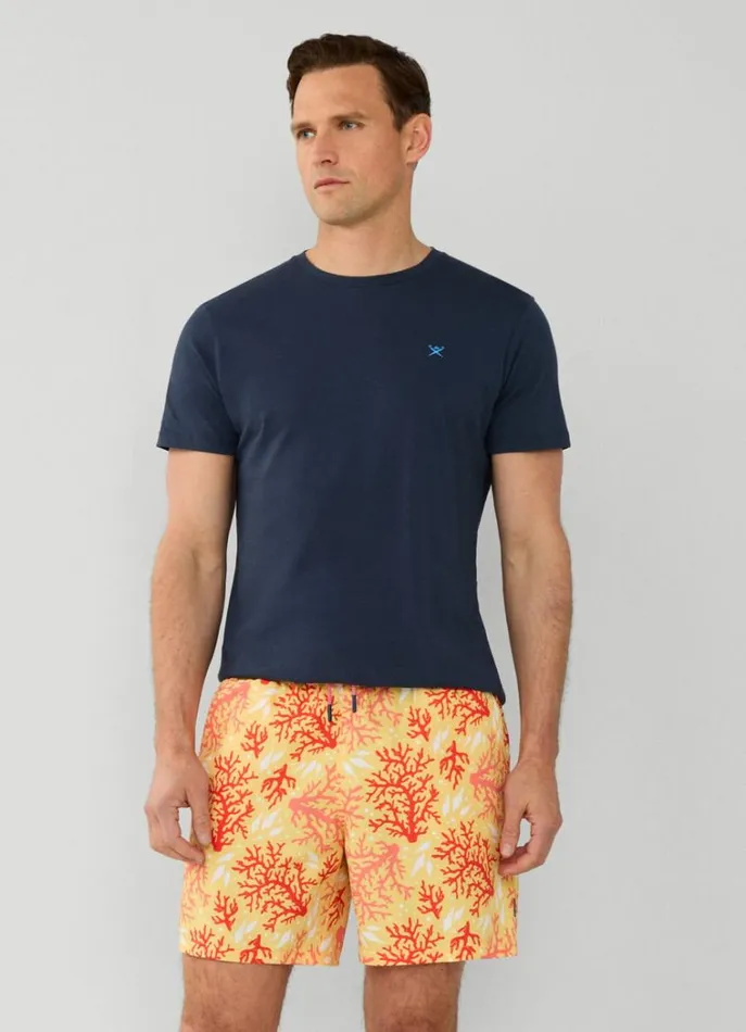 Men Swimwear Hackett London Coral Swim Shorts Yellow