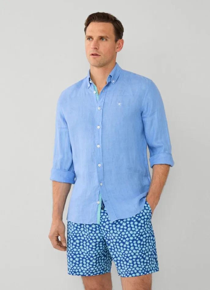 Men Swimwear Hackett London Daisy Swim Shorts Blue