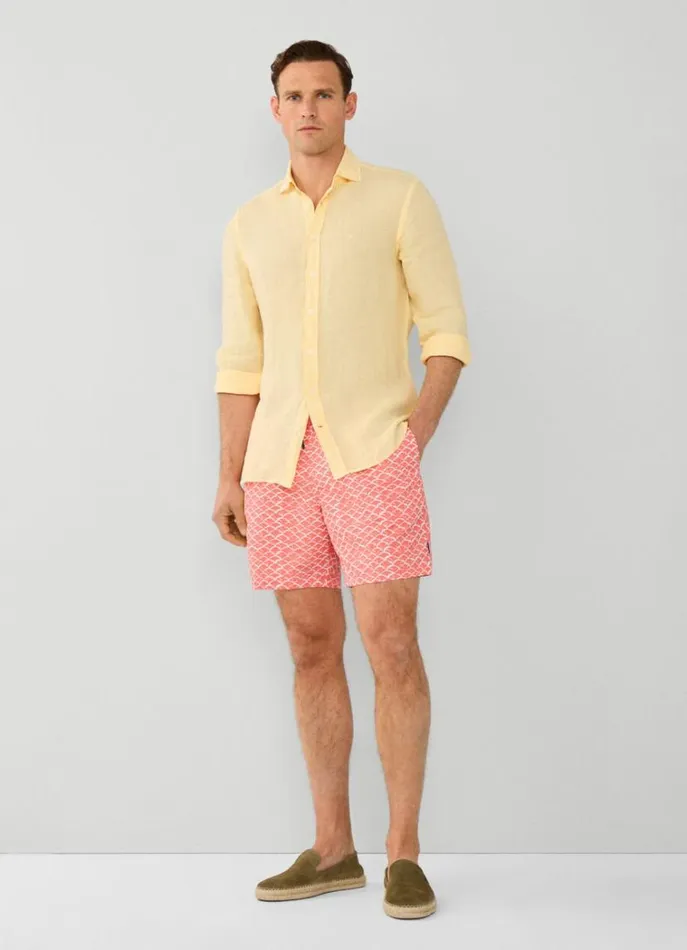 Men Swimwear Hackett London Shell Swim Shorts Orange