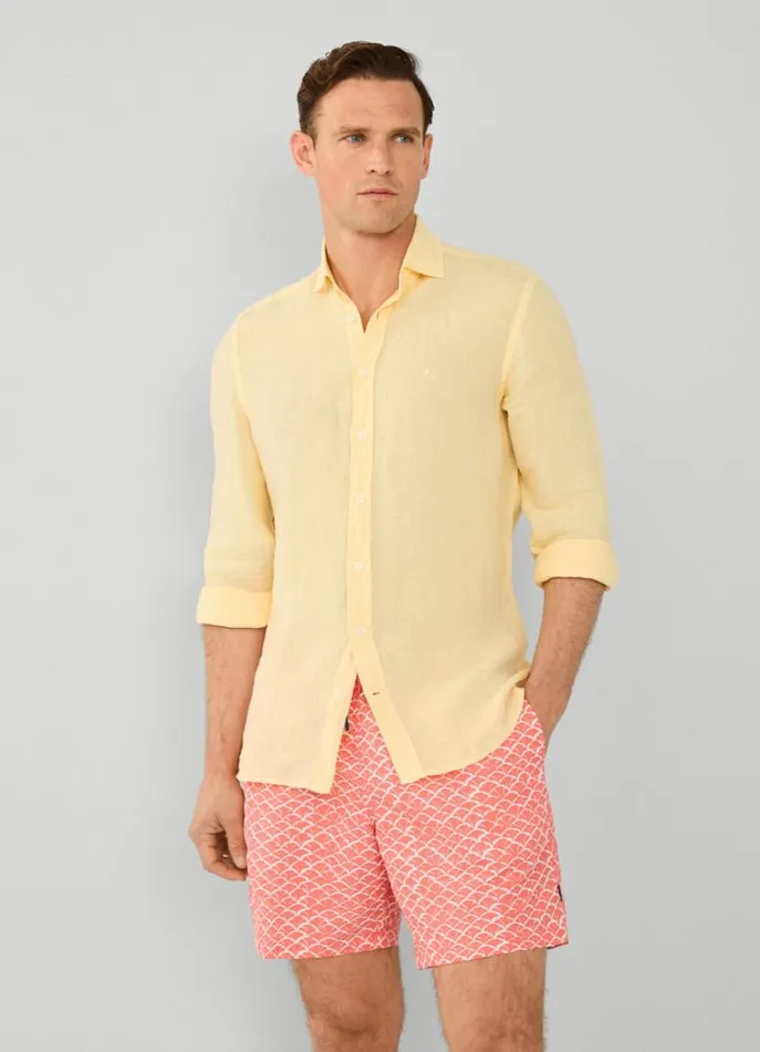 Men Swimwear Hackett London Shell Swim Shorts Orange