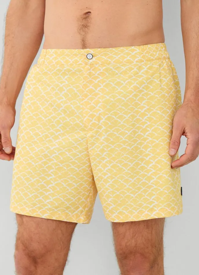 Men Swimwear Hackett London Shell Swim Shorts Yellow