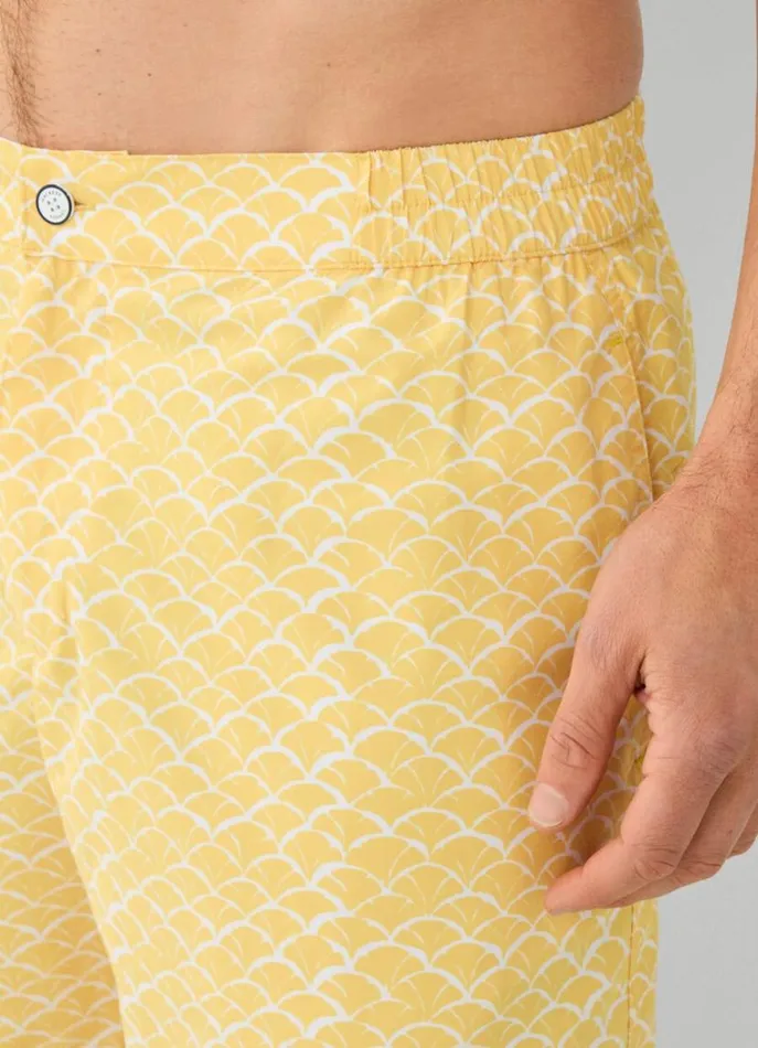 Men Swimwear Hackett London Shell Swim Shorts Yellow