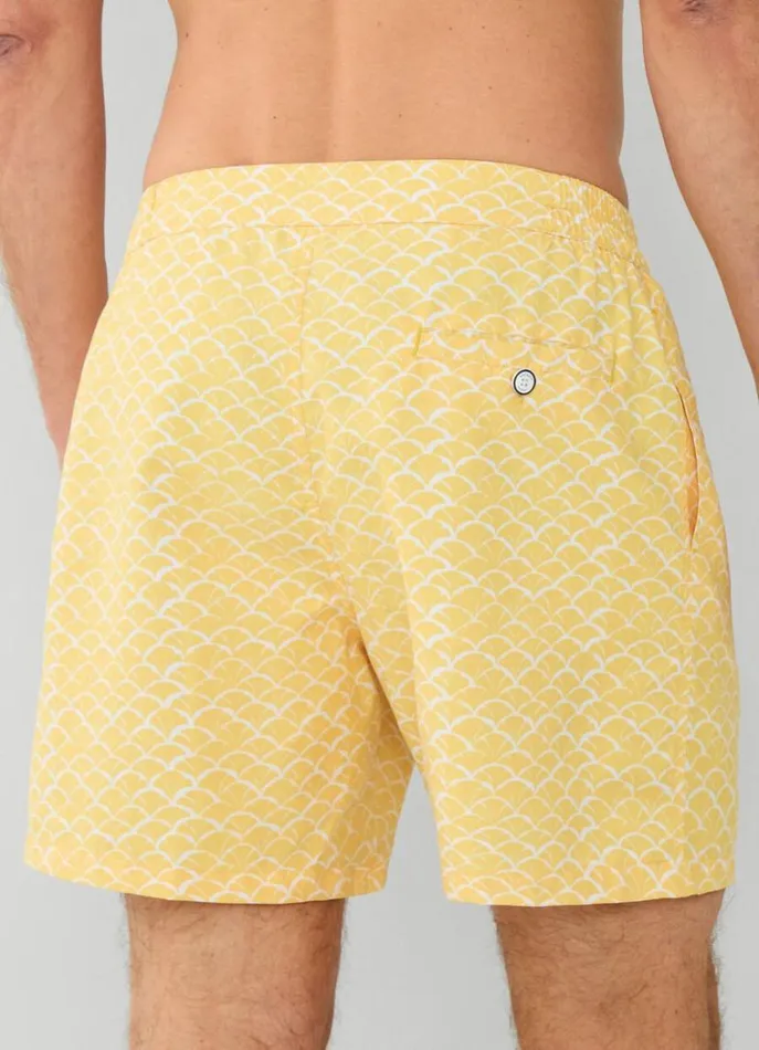 Men Swimwear Hackett London Shell Swim Shorts Yellow