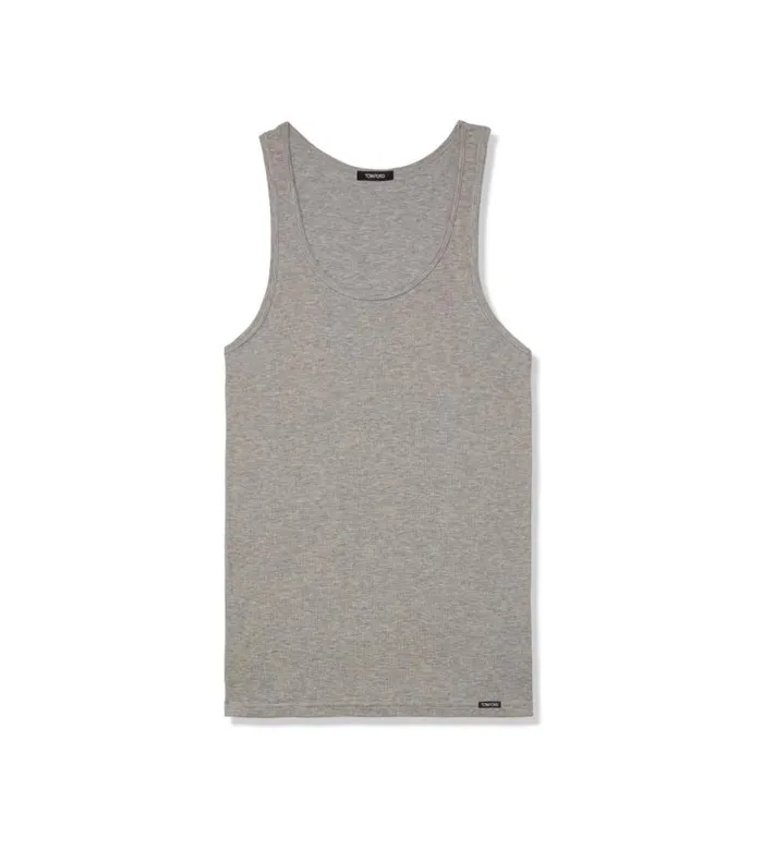 Men TSHIRTS Tom Ford Cotton Modal Rib Tank