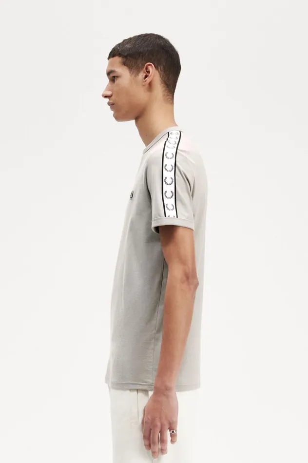 Men Taped Ringer TShirt Limestone Fred Perry TShirts