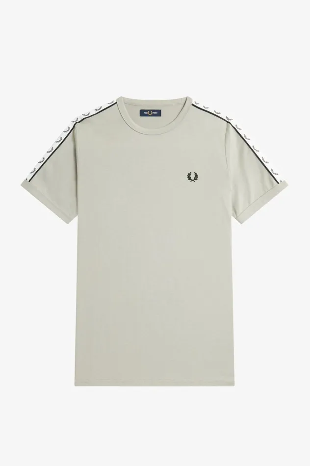 Men Taped Ringer TShirt Limestone Fred Perry TShirts