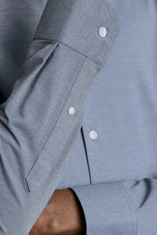 Men Tech Pique Button Down Shirt Navy Texture Bonobos Casual Shirts