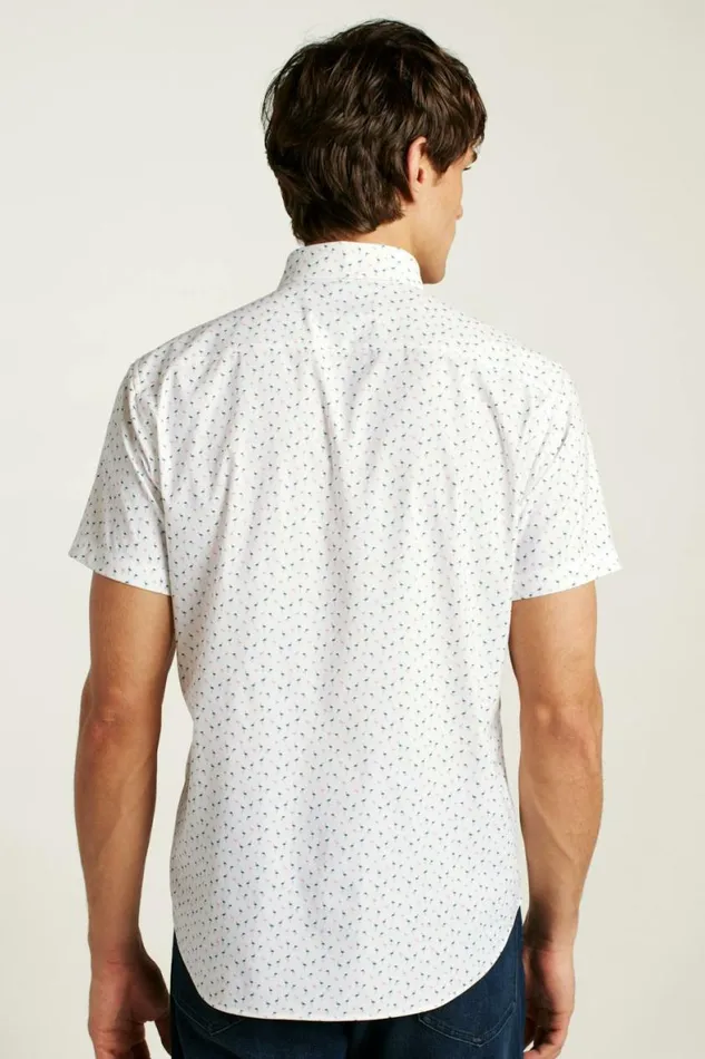 Men Tech Short Sleeve Shirt Pink And Blue Flamingo Phil Bonobos Short Sleeve Shirts