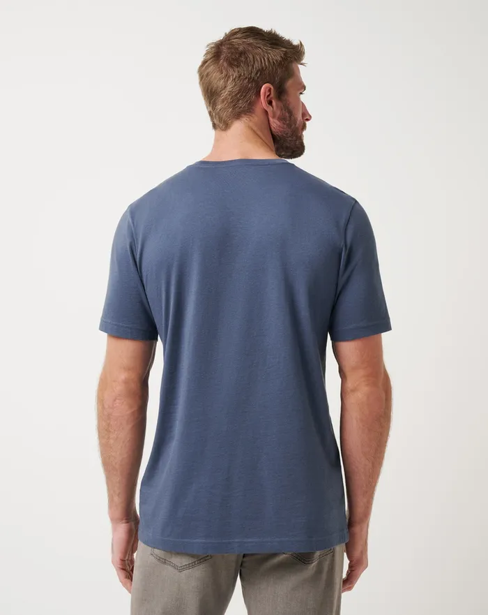 Men Tees TravisMathew FLOURISH POCKET TEE Mood Indigovintage Indigo