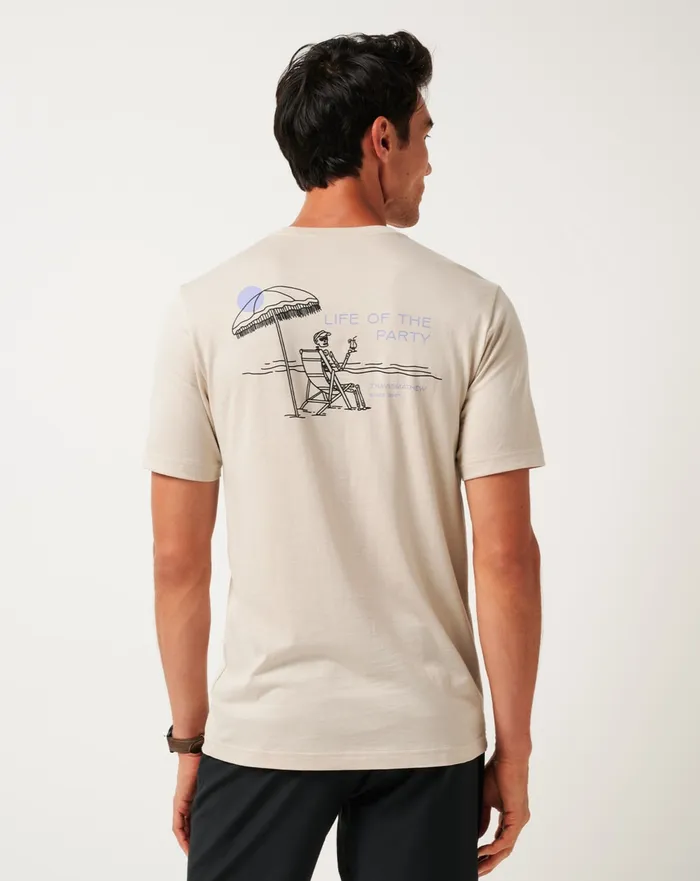 Men Tees TravisMathew LOST VACATION TEE Italian Sand