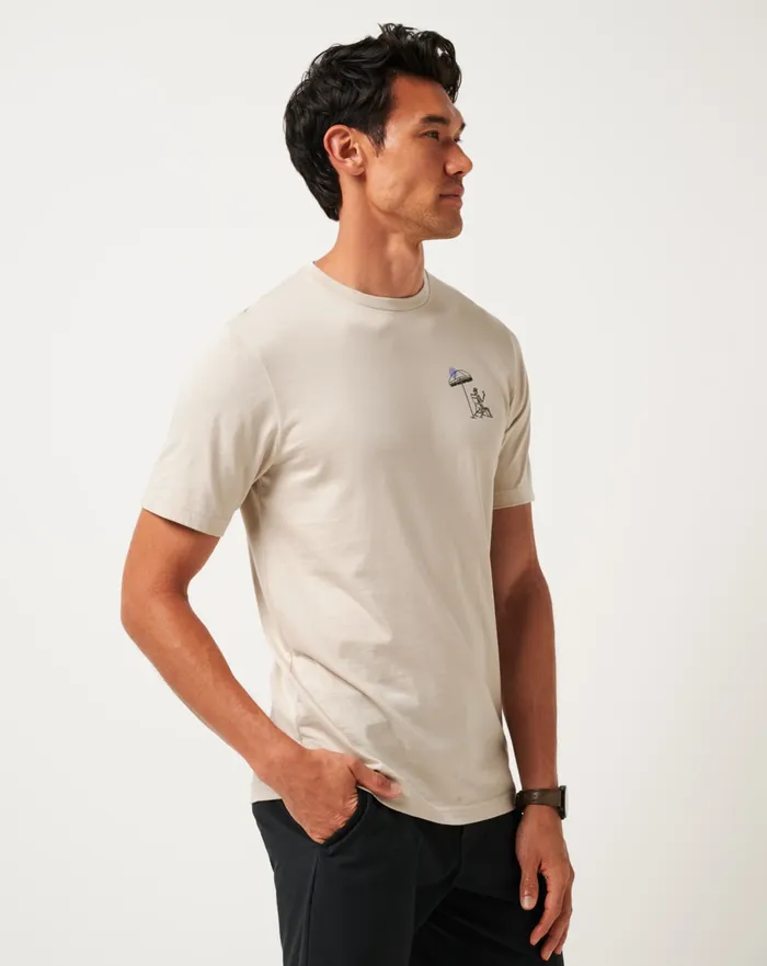 Men Tees TravisMathew LOST VACATION TEE Italian Sand