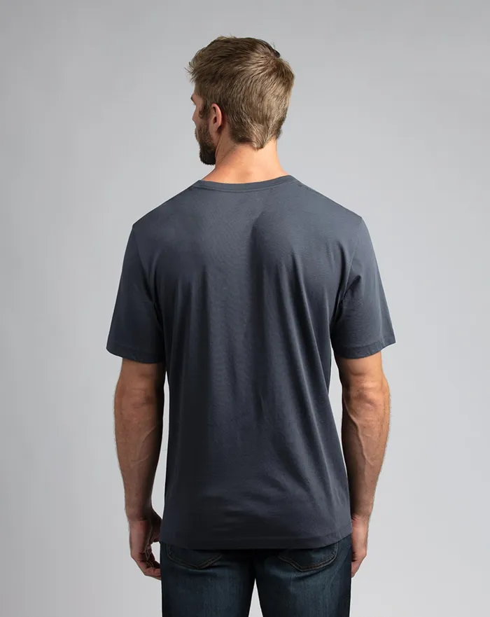 Men Tees TravisMathew ROCKIES ROAD 20 TEE Blue Nights