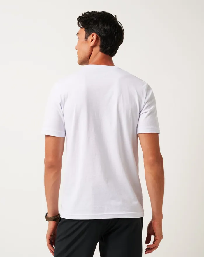 Men Tees TravisMathew WORTH A SHOT TEE White
