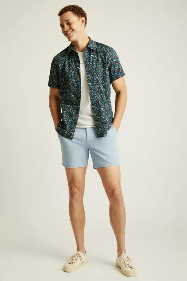 Men The Chino Short 20 Dusty Blue Bonobos Chino Shorts