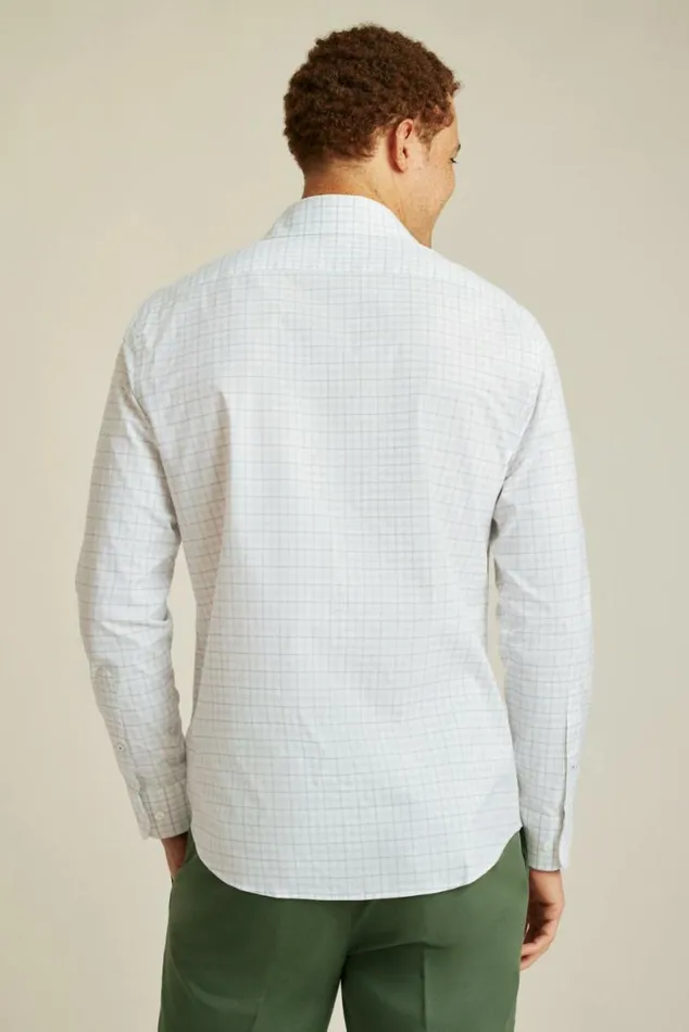 Men The Desk To Dinner Shirt Lilac Blue Plaid Bonobos Business Casual Shirts