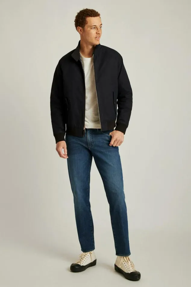 Men The Harrington Jacket Jet Black Bonobos Jackets and Coats