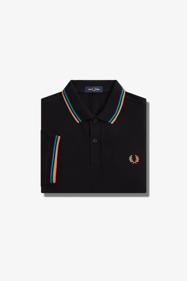 Men The ShirtM3600 Blackcyber Bluelight Rust Fred Perry The Fred Perry Shirt