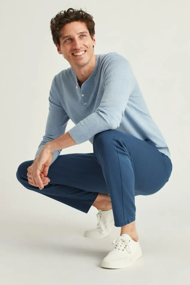 Men The Wfhq Pant Dark Waters Navy Bonobos Joggers and Athleisure