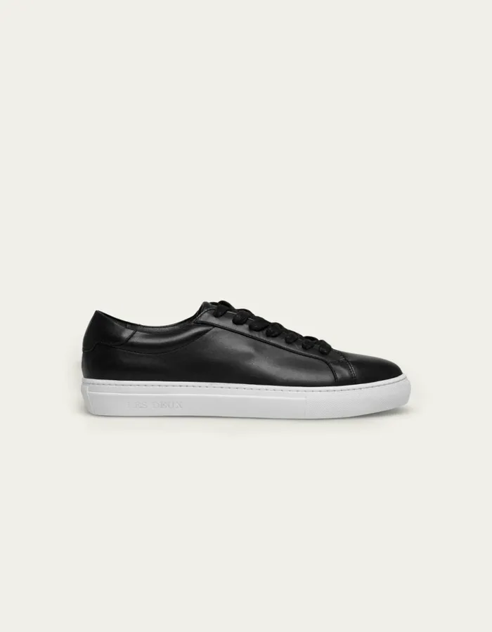 Men Theodor Leather Sneaker 8211 BlackWhite Les Deux Shoes