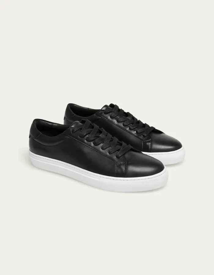 Men Theodor Leather Sneaker 8211 BlackWhite Les Deux Shoes