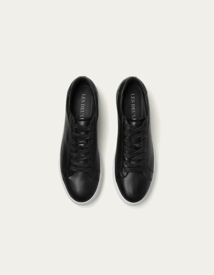Men Theodor Leather Sneaker 8211 BlackWhite Les Deux Shoes