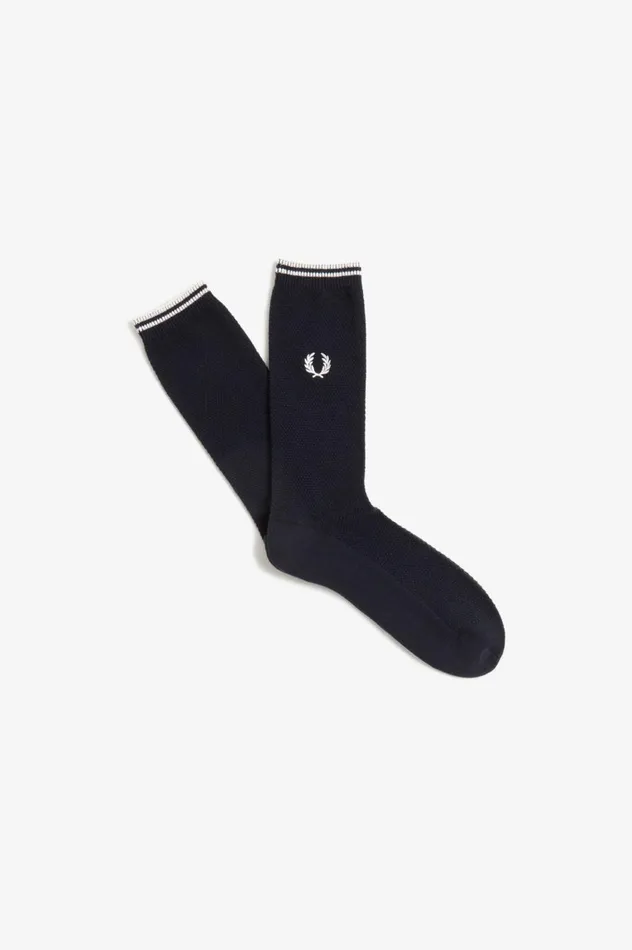 Men Tipped Socks Blackporcelain Fred Perry Accessories